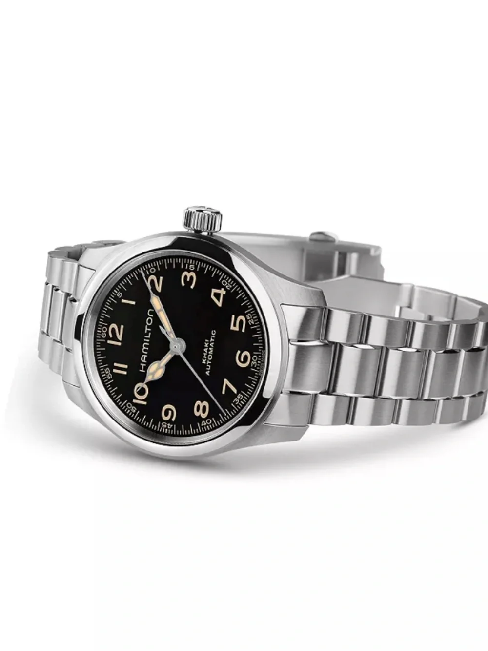 Hamilton Khaki Field Murph Automatic Black Dial Stainless Watch 38mm - H70405130